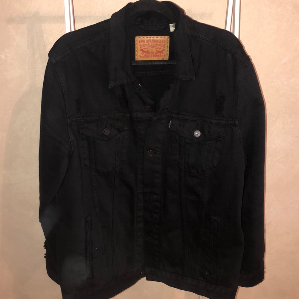 COPY - Levi Strauss Black Denim Jean Jacket Men’s…
